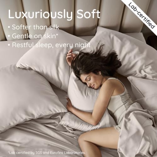 Bambaw 100% Viscose Derived from Bamboo Pillowcase Queen Size – Set of 2 Queen - Image 4
