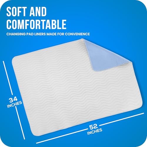 4 Pack Washable Pee Pads for Dogs 34" x 52", Waterproof Dog Training Pads - Image 3