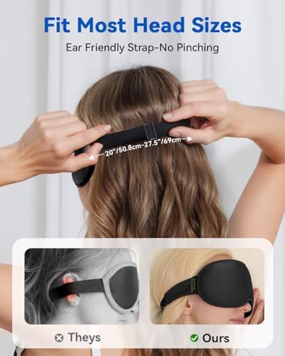 FACEMOON Blackout Weighted Eye Mask, 3D Sleep Mask - Image 5