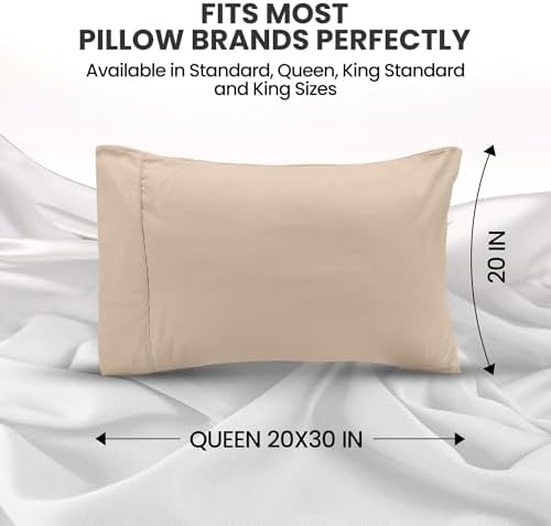 Pillow Covers Queen Size Set of 12, Soft and Comfy Pillow Cases - Image 2