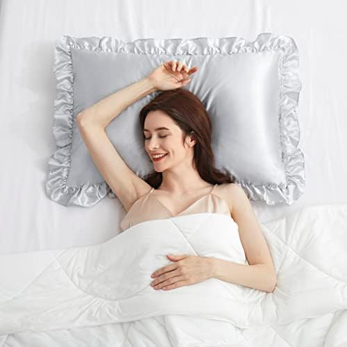 Silky Satin Ruffled Pillow Cases - Image 7