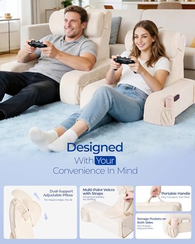 Kayfia Reading Pillow, 30-90° Stepless Adjust Angle Height - Image 4