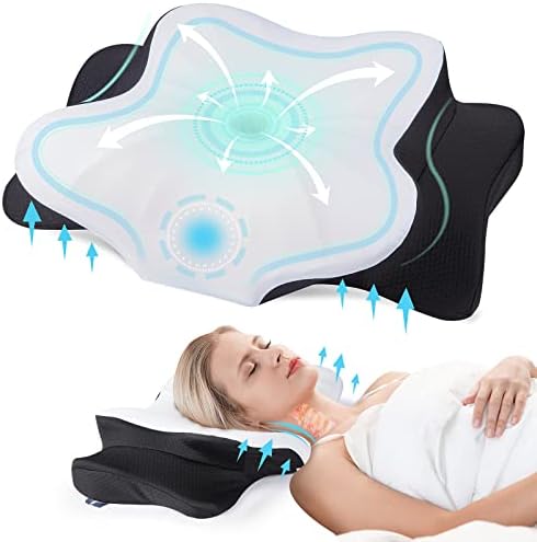 DONAMA Cervical Pillow for Neck Pain, Ergonomic Memory Foam Contour Pillow by DONAMA