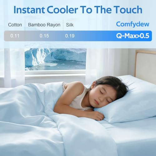 Cooling Comforter Queen Size Set 4 Pieces, Summer Blanket - Image 4