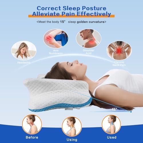 Pain Relief Cervical Pillow for Neck Support, Adjustable Ergonomic Pillow - Image 5