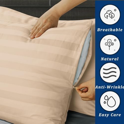 Toddler Pillow Protector Set of 4, 100% Egyptian Cotton Pillow Cases - Image 2