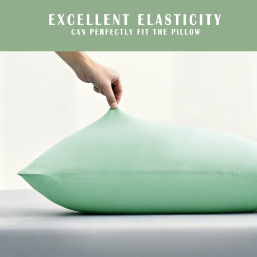 TELUS Cooling Pillowcases Queen Size 2-Pack, Silky Soft Breathable Pillow Case - Image 2