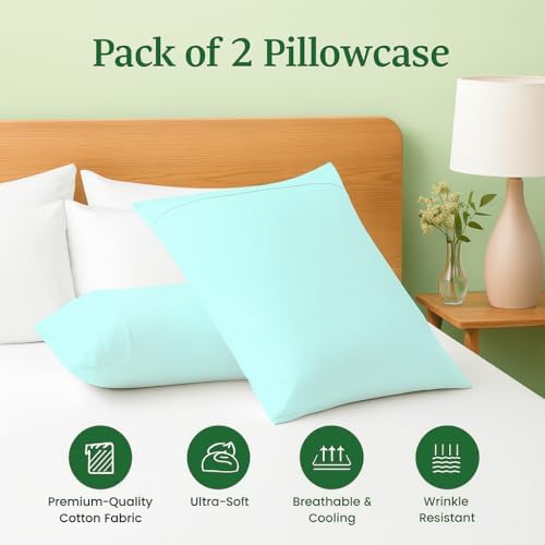Cotton Delight 100% Organic Cotton Standard Pillowcases Set of 2 – 600 Thread - Image 3