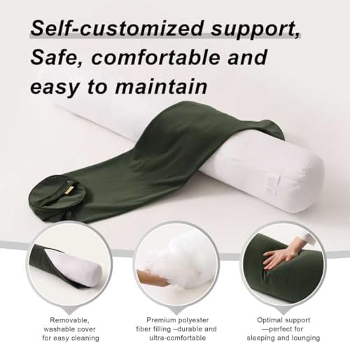 Body Pillow for Adults, Long Round Pillow, Big Cylindrical Pillow, Large Full - Image 4