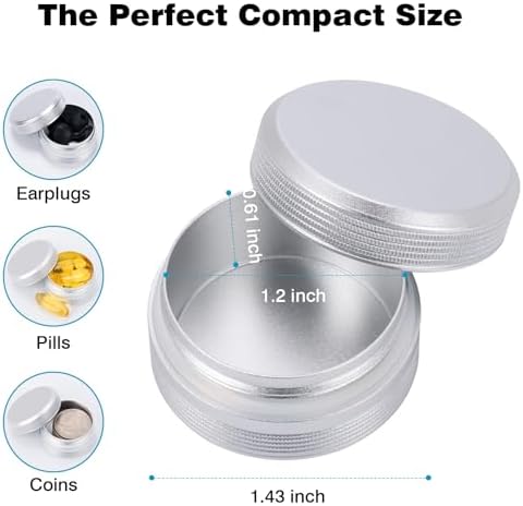 Premium Keychain Case – Small Metal Travel Pill Box, Waterproof Pill Container - Image 4