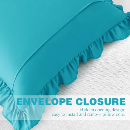 KKJIAF 2 Pack Ruffle Pillow Cases 22x22 Inches - Image 6
