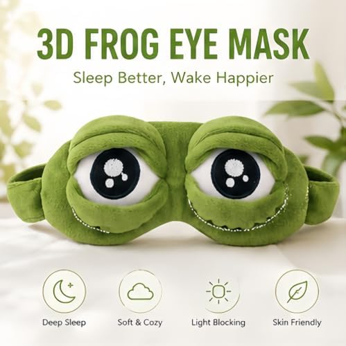 3D Frog Eye Mask, Adjustable Eyelids - Image 2