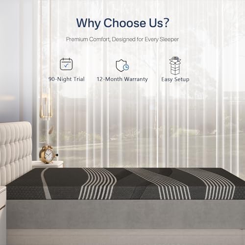 3 Inch King Mattress Topper Memory Foam, Cooling Gel & Non-Slip Straps - Image 7