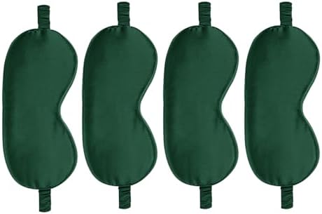 4PACK Sleep Masks Satin Eye Mask Silk Eyes Cover Silky Blindfold Blackout by WJingYiJia