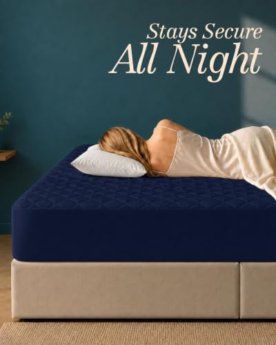 King Mattress Pad, Quilted Mattress Protector Topper fits 16" Deep Pocket - Image 4