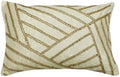 The HomeCentric Ivory 12"x18" Oblong Pillow Covers, Silk Wooden Beads Lumbar by TheHomeCentric