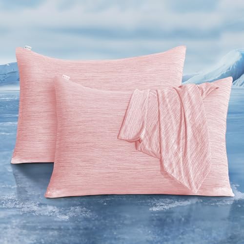 LUXEAR Cooling Pillow Cases for Hot Sleepers, Standard Size by Luxear