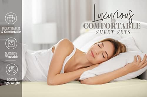 Elegant Comfort 6-Piece Sheet Set Deep Pocket Floral, Cal King - Image 7