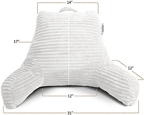 Clara Clark Reading Pillow for Bed Adult –Back Pillow for Sitting in Bed - Image 2