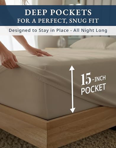 LANE LINEN Hospital Bed Sheets Twin XL 100% Egyptian Cotton Sateen - Image 6