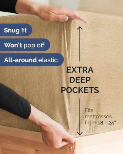 CGK Linens 2 Pack Extra Deep Cal King Fitted Sheets - Image 2