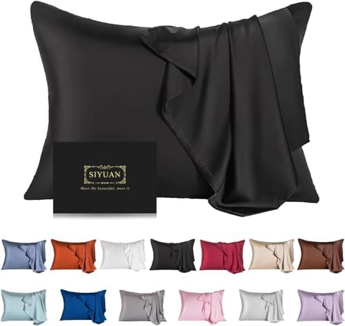 Mulberry Silk Pillowcase for Hair and Skin, Cooling Silk Pillow Case by SIYUAN