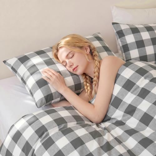 Merryword 100% Cotton Pillow Cases, Queen Size, Soft Breathable Bed Pillow - Image 5