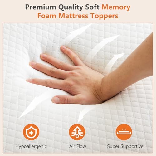 Sweetcrispy King Size Mattress Topper, Memory Foam Pad, 3 Inch - Image 5