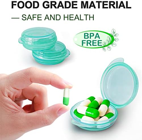 Small Pill Box, Daily Mini Pill Organizer Portable - Image 2