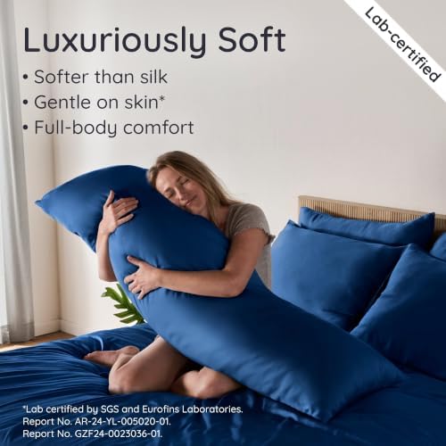 Bambaw 100% Viscose Derived from Bamboo Body Pillow Case 20x54 – Cooling - Image 4