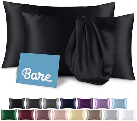 Bare Home Satin Pillowcases Envelope by BareHome