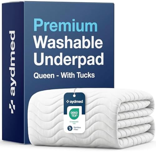 AYDMED Premium Bamboo Washable Incontinence Bed Pad by Aydmed