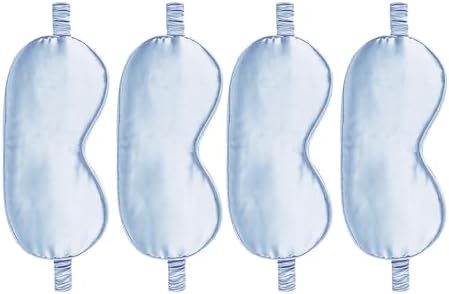 4PACK Sleep Masks Satin Eye Mask Silk Eyes Cover Silky Blindfold Blackout by WJingYiJia