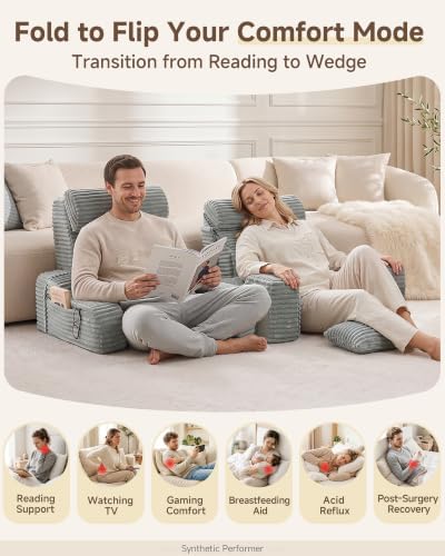 Foldable 5PCS Reading Pillow for Bed - Image 2