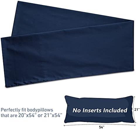 Leeden 100% Cotton Body Pillow Cover 21x54, Envelope Closure - Image 3