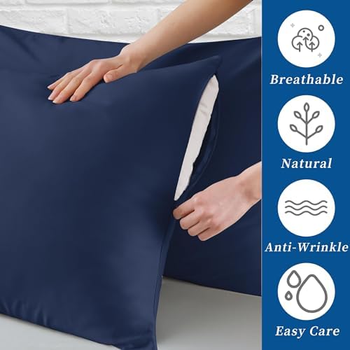 Toddler Pillow Protector Set of 4, 100% Egyptian Cotton Pillow Cases - Image 2