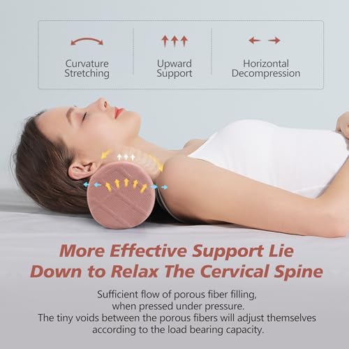 Cozyhealth Cervical Roll Pillow, Medium Soft Memory Foam Neck Round Pillow - Image 6