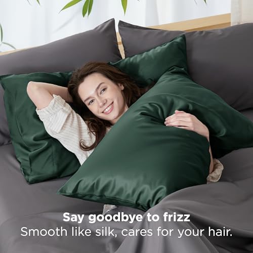 Bedsure Pillow Cases Standard Size Set of 2, 100% Rayon Derived from Bamboo - Image 4
