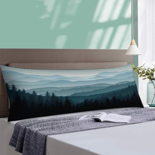 Foggy Forest Body Pillow Cover Pillowcase - Image 4
