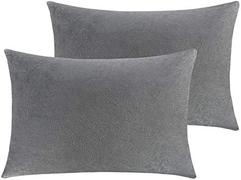 NTBAY Toddler Velvet Pillowcases, Smoke Grey by NTBAY