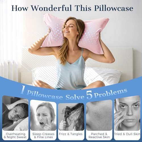 Cooling Pillow Cases 2 Pack King Size Cooling Pillowcases - Image 4