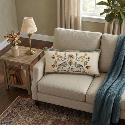 patdrea Designer French Vintage Linen Throw Pillow Cover - Image 7