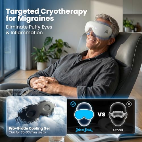 BOB AND BRAD Eye Massager with Heat and Cooling, FSA-HSA Eligible, Heated Eye - Image 3