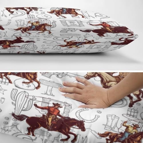 Western Desert Cowboy Body Pillow Cover Pillowcase - Image 5
