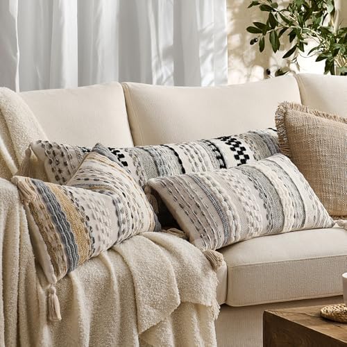 Kevin Textile Boho Tufted 20x20 Inch Pillow Cover 1 Pack - Image 5