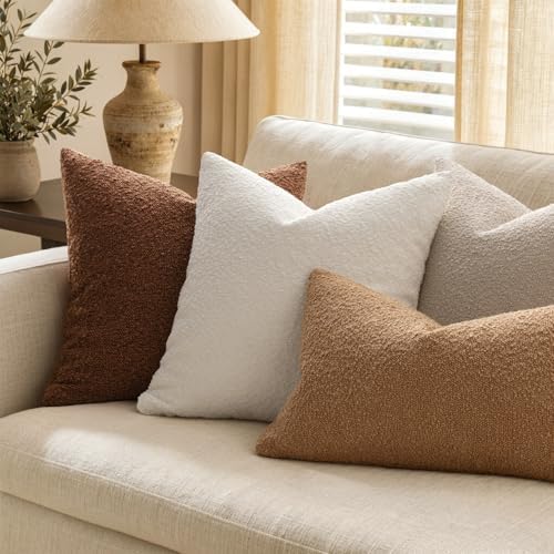 MIULEE Textured Boucle Lumbar Pillow Cover - Image 3
