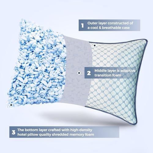 Adjustable Bed Pillows Standard Size Set of 2 - Image 3