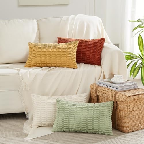 Fancy Homi 4 Packs Decorative Throw Pillow Covers - Image 6