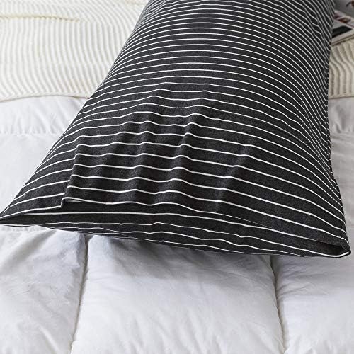 H HOUSEHOLD 100% Jersey Knit Cotton Body Size Pillowcases Set of 1, Super Soft - Image 4