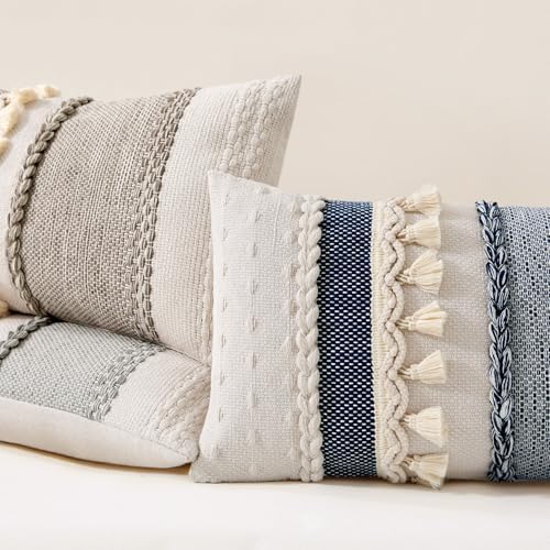 Kevin Textile Boho Tassel 12x20 Inch Lumbar Pillow Cover 1 Pack - Image 5